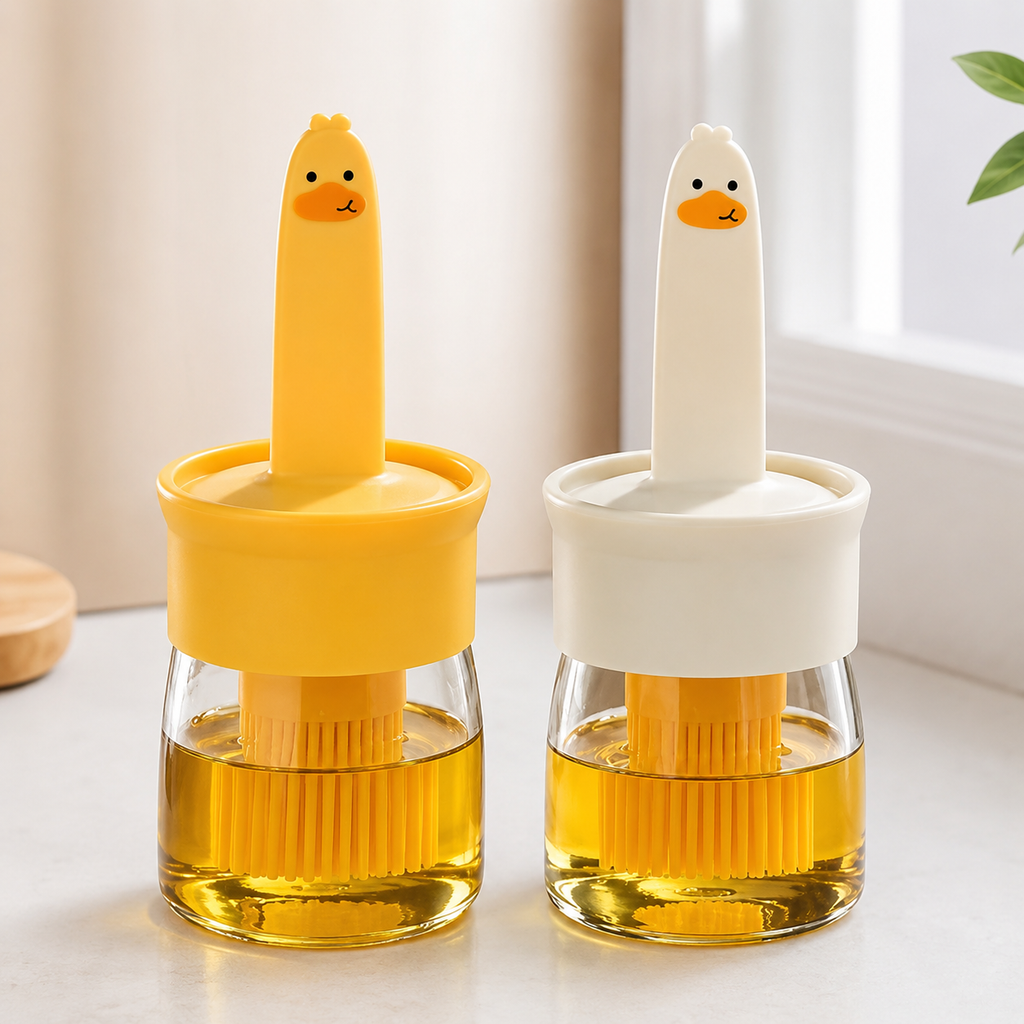 2-in-1 Oil Dispenser Bottle with Silicone Brush